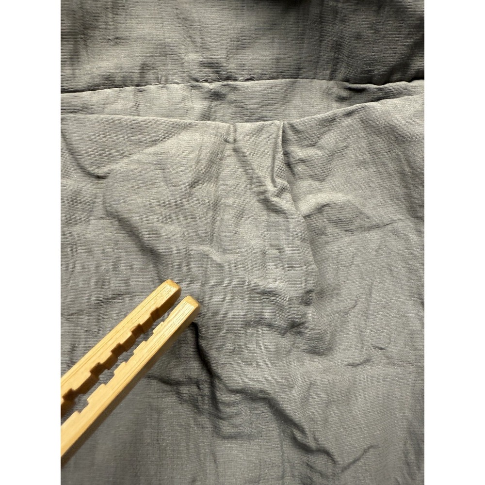 Eileen Fisher Jacket Womens Medium Metallic Organic Cotton Blend Utility Parka - Picture 9 of 16